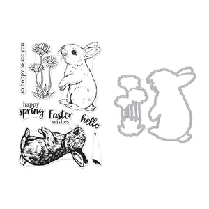 Hero Arts Color Layering Bunny Stamps & Dies Bundle
