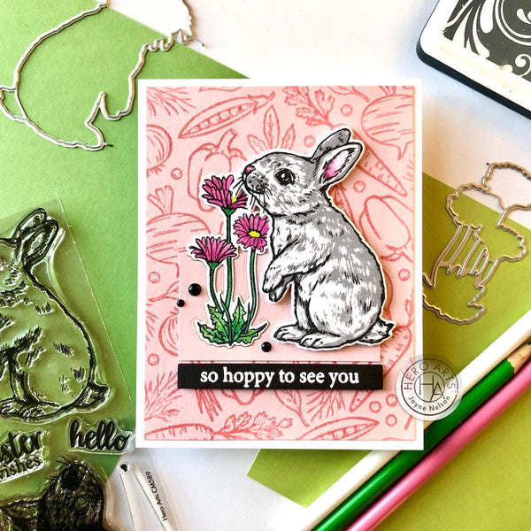 Hero Arts Color Layering Bunny Stamps & Dies Bundle