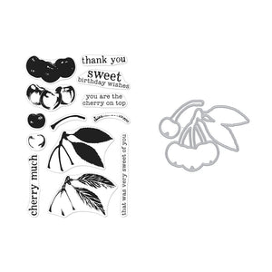 Hero Arts Color Layering Cherries Stamps & Dies Bundle