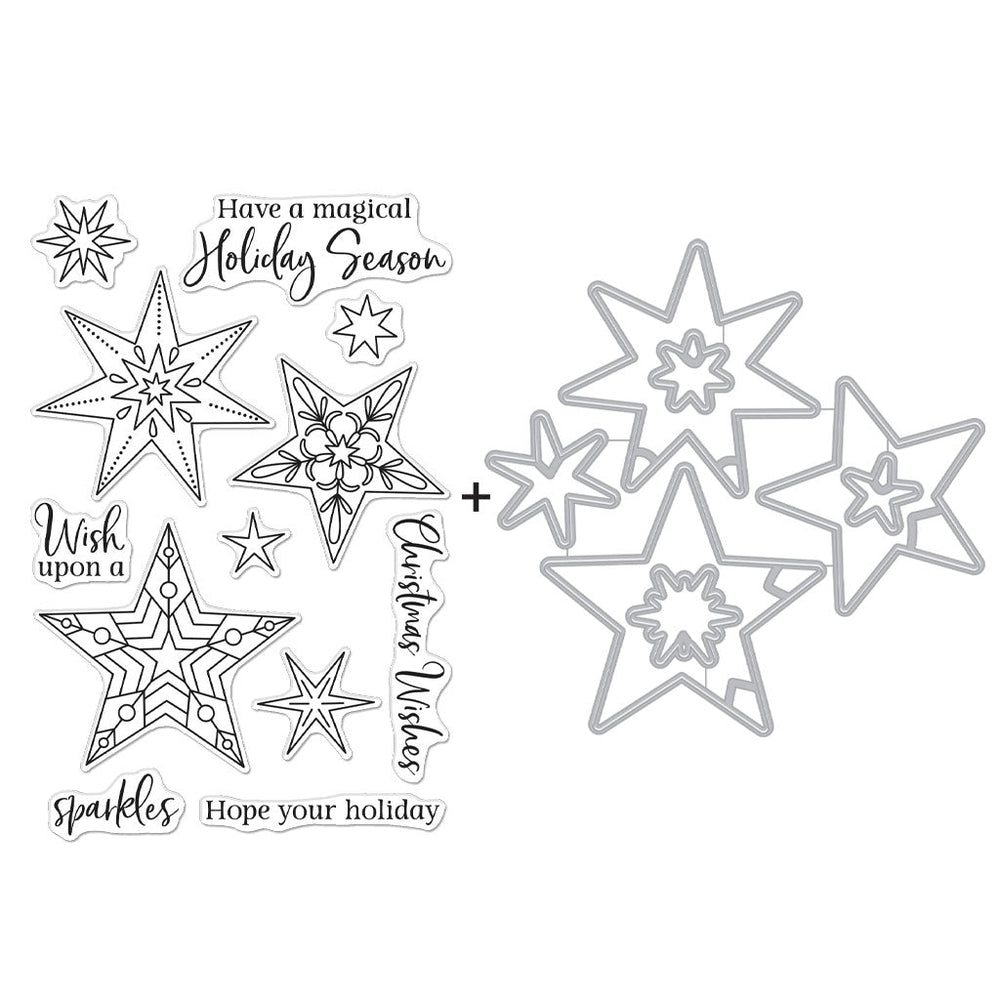 Hero Arts Holiday Sparkles Stamps & Dies Bundle