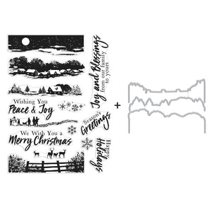 Hero Arts Winter Scenics Stamps & Dies Bundle