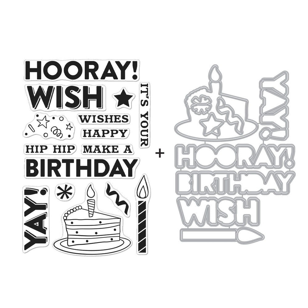 Crafter's Home Exclusive Special Buy: Hero Arts Yay! Birthday Stamps & Dies Bundle