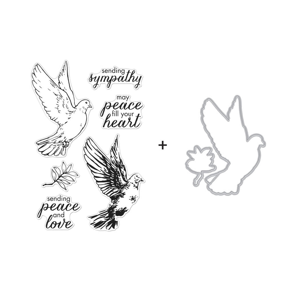 Hero Arts Color Layering Dove Stamps & Dies Bundle