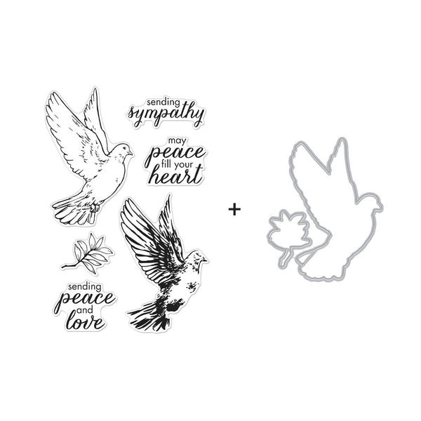 Hero Arts Color Layering Dove Stamps & Dies Bundle