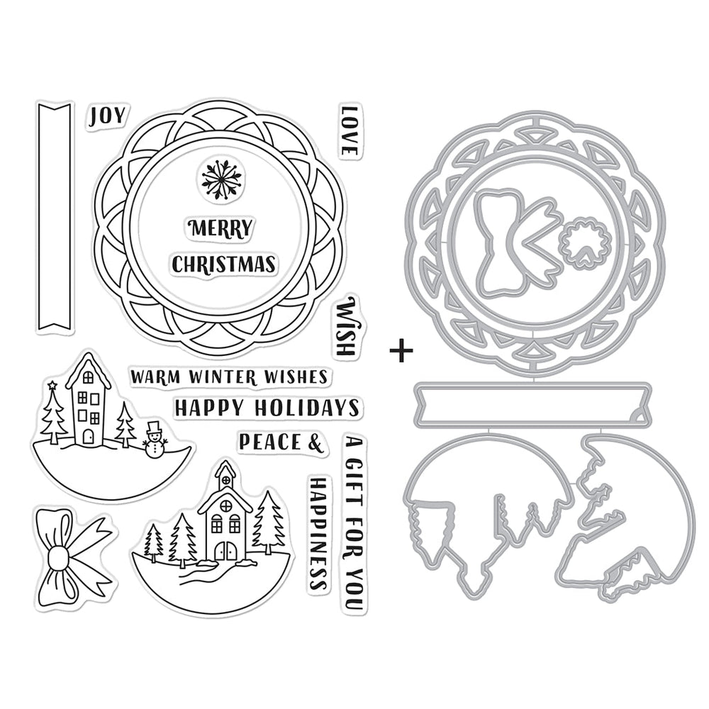 Hero Arts Winter Wishes Stamps & Dies Bundle