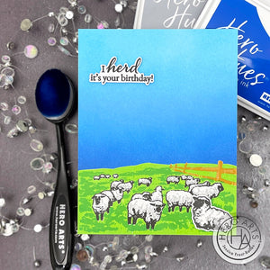 Hero Arts Sheep Herd HeroScape Stamps & Dies Bundle