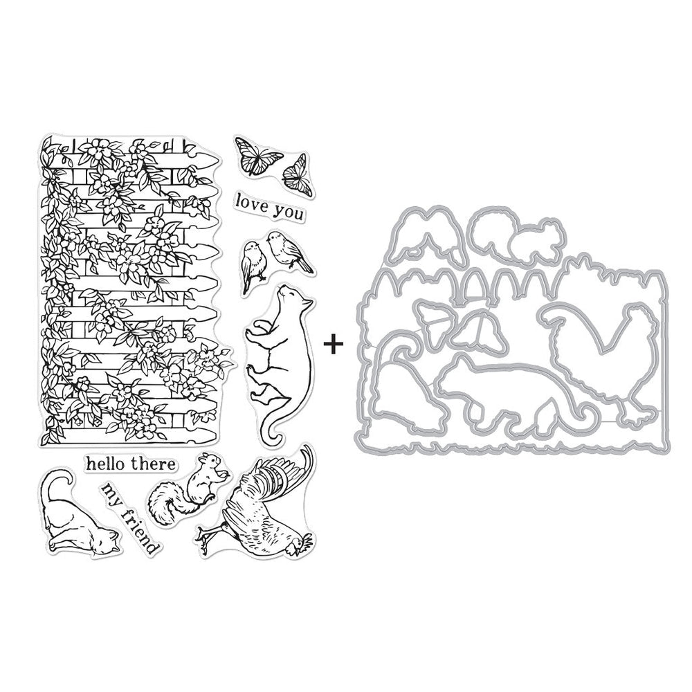 Hero Arts Garden Critters Stamps & Dies Bundle