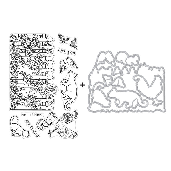 Hero Arts Garden Critters Stamps & Dies Bundle