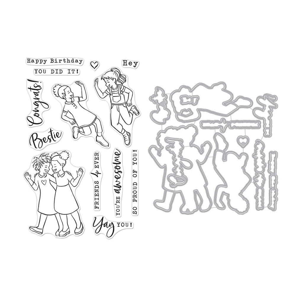 Hero Arts Besties Stamps & Dies Bundle