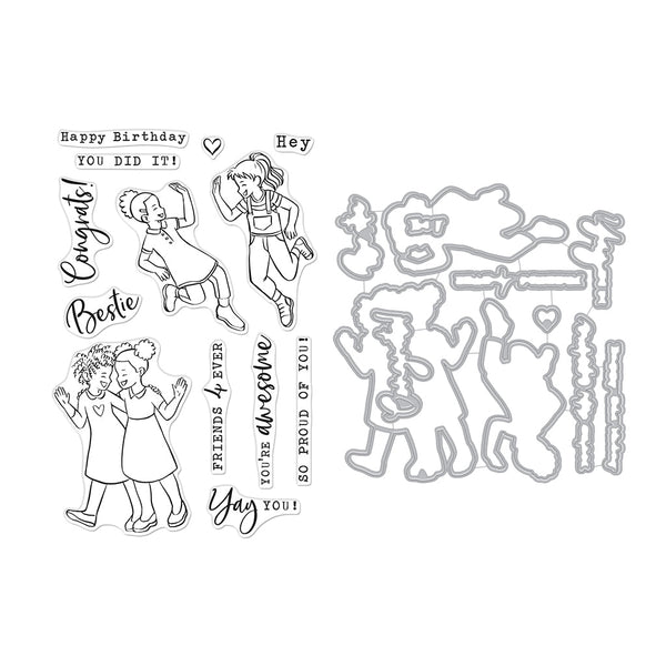 Hero Arts Besties Stamps & Dies Bundle