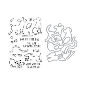 Hero Arts Playful Pets Stamps & Dies Bundle