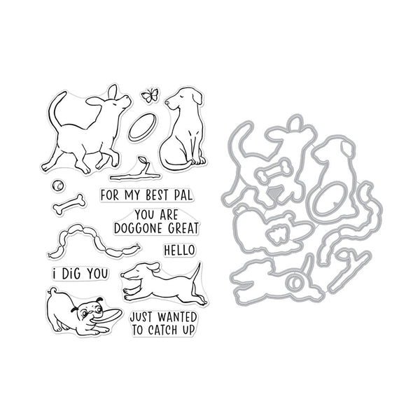 Hero Arts Playful Pets Stamps & Dies Bundle