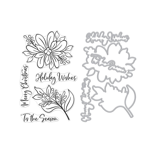 Hero Arts Merry Foliage Stamps & Dies Bundle