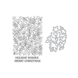 Hero Arts Christmas Foliage Stamps & Dies Bundle