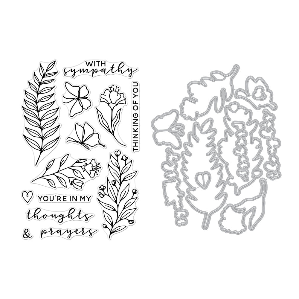 Hero Arts With Sympathy Stamps & Dies Bundle
