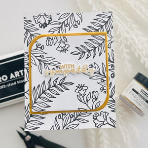Hero Arts With Sympathy Stamps & Dies Bundle
