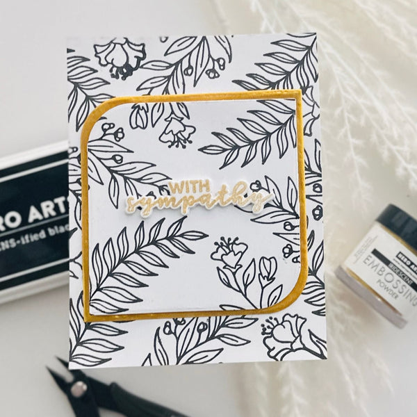 Hero Arts With Sympathy Stamps & Dies Bundle