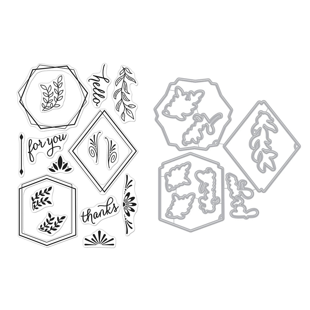 Hero Arts Geometric Frames Stamps & Dies Bundle