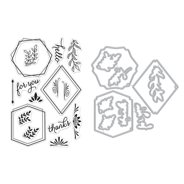 Hero Arts Geometric Frames Stamps & Dies Bundle