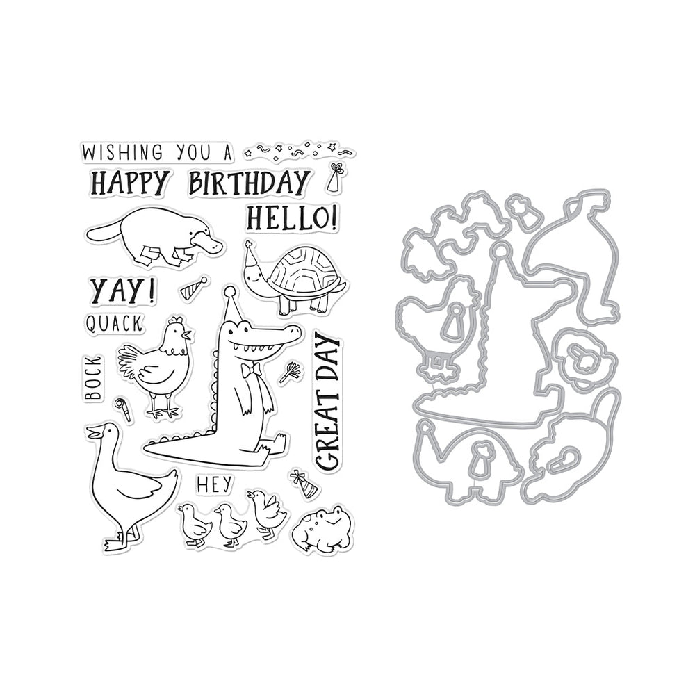 Hero Arts Birthday Animals Stamps & Dies Bundle