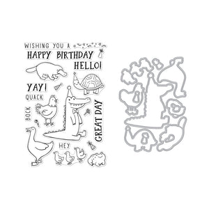 Hero Arts Birthday Animals Stamps & Dies Bundle