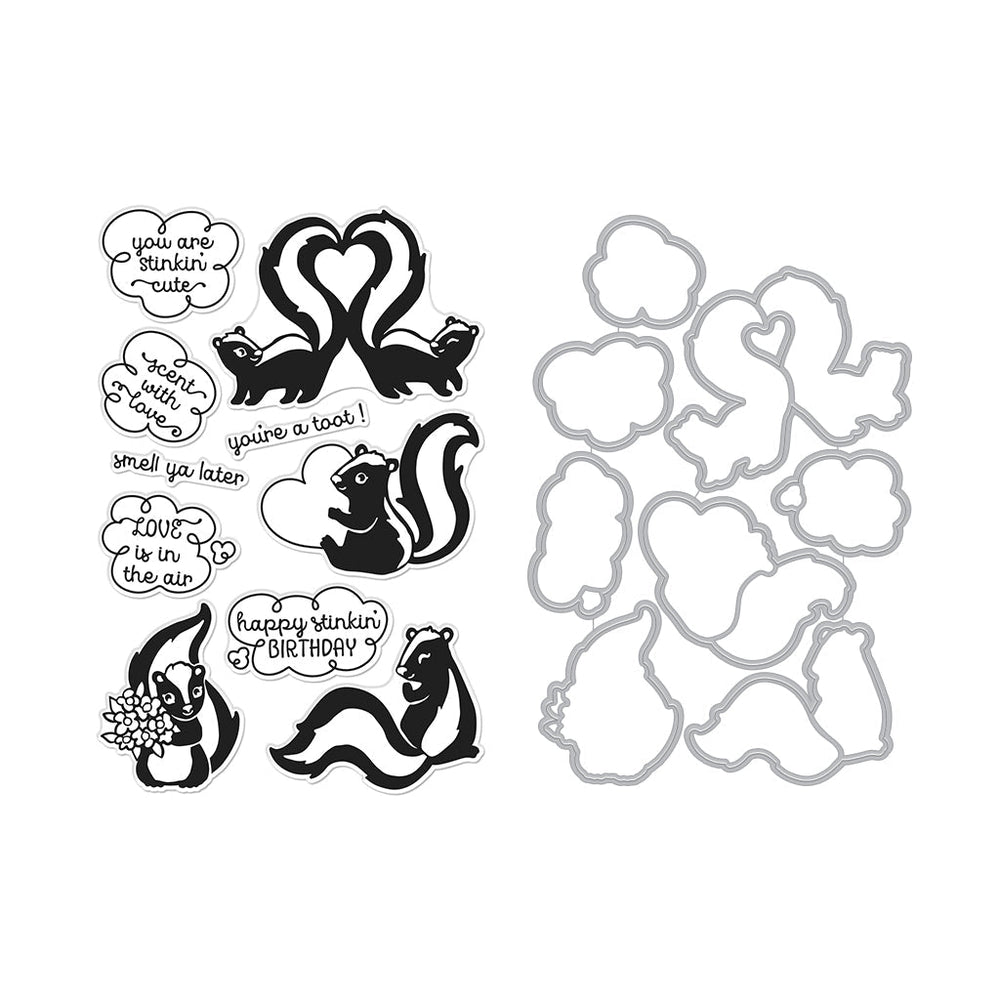 Hero Arts Skunk Love Stamps & Dies Bundle