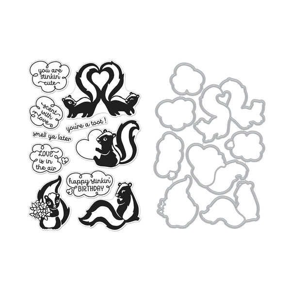 Hero Arts Skunk Love Stamps & Dies Bundle