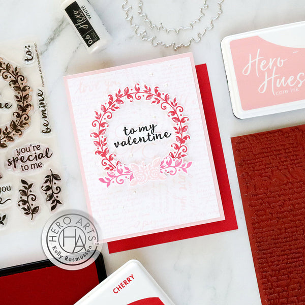 Hero Arts Valentine Wreath Stamps & Dies Bundle