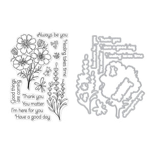 Hero Arts Cosmos and Lavender Stamps & Dies Bundle