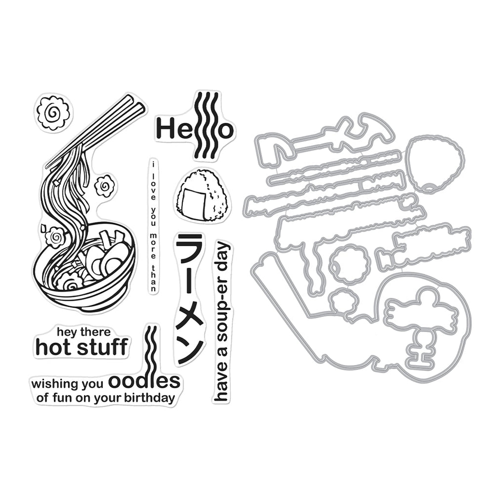 Hero Arts Ramen Stamp & Die Bundle