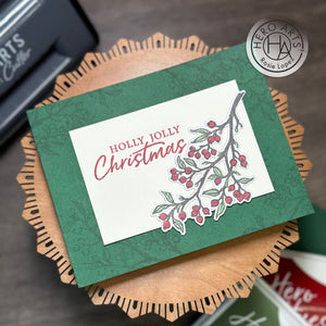 Hero Arts Color Layering Holly Branch Stamp & Die Bundle