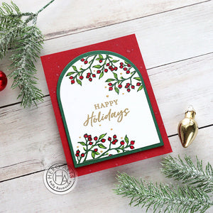 Hero Arts Color Layering Holly Branch Stamp & Die Bundle