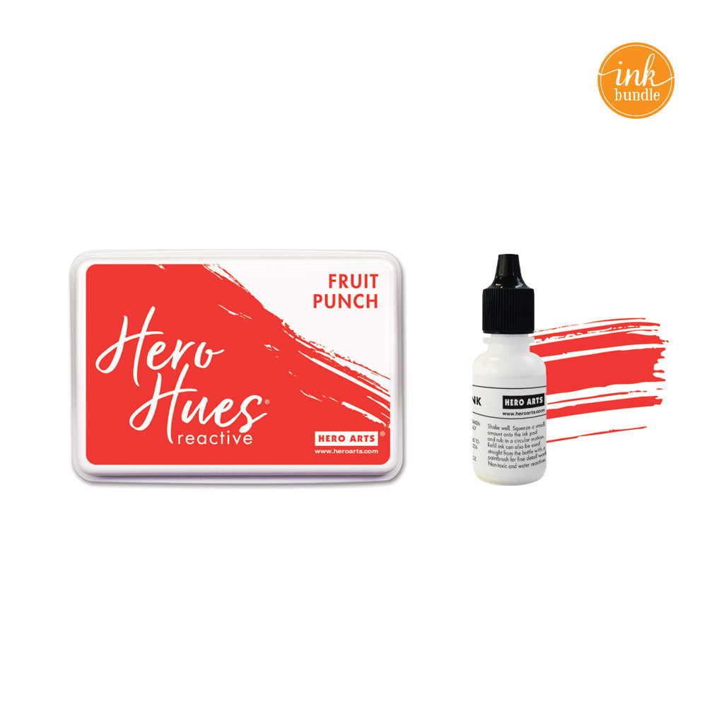Hero Arts Fruit Punch Reactive Ink Pad + Reinker Bundle – Spellbinders ...