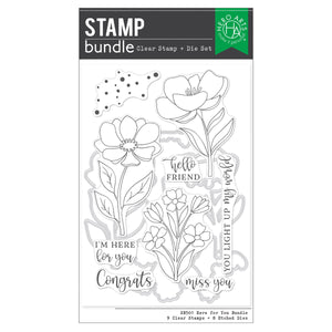 Hero Arts Here For You Stamp & Cut Set