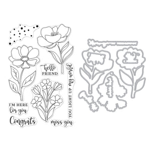 Hero Arts Here For You Stamp & Cut Set