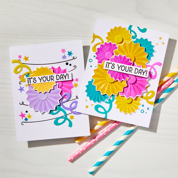 Hero Arts Party Fans Stamp Set