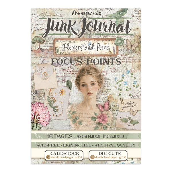 Stamperia Junk Journal Focus Points - Flowers and Poems