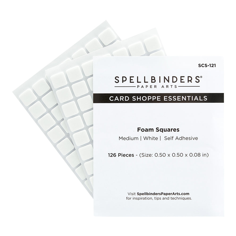 White Foam Adhesive Squares - Medium