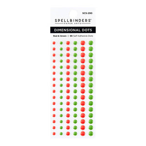 Dimensional Red & Green Enamel Dots