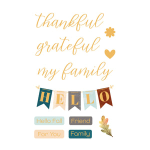 Autumn Chipboard Stickers from the Serenade of Autumn Collection