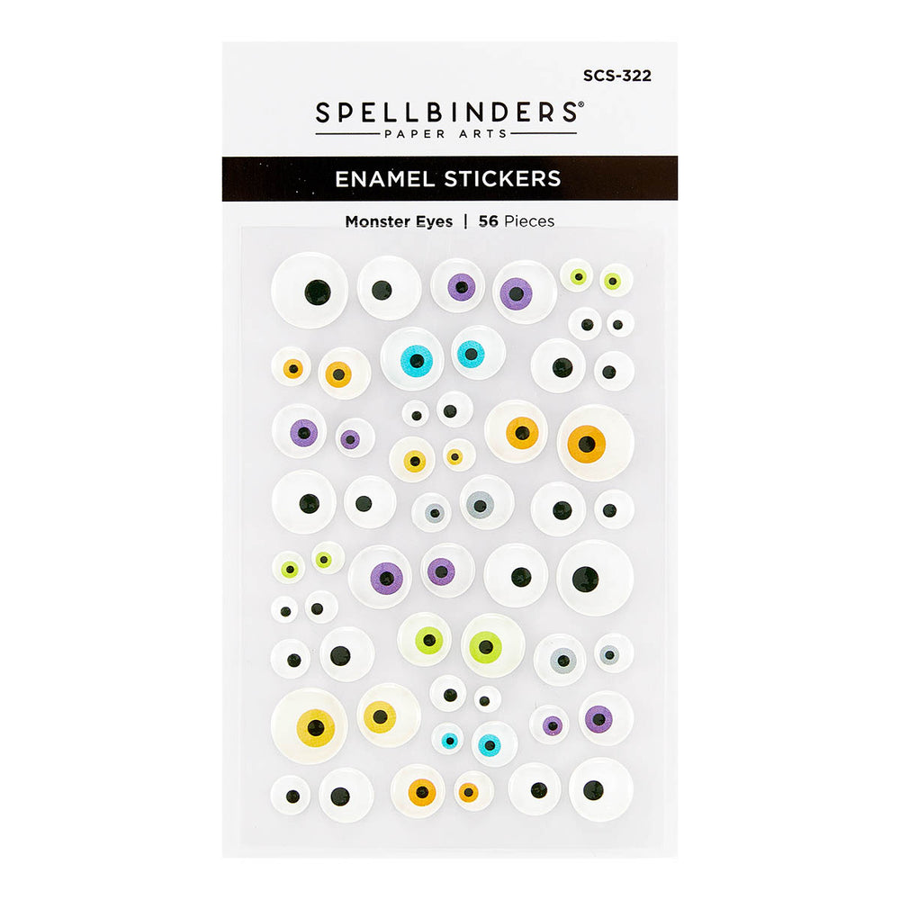 Monster Eyes Enamel Stickers from the Monster Birthday Collection