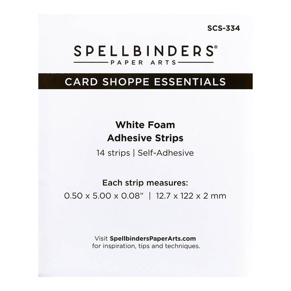 White Foam Adhesive Strips - 2MM