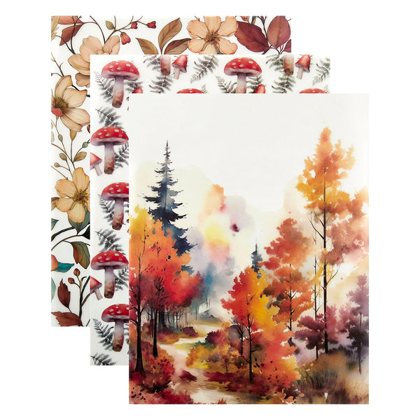 Woodland Tales Foiled Acetate & Vellum - 8.5" x 11"  from the Woodland Tales Collection