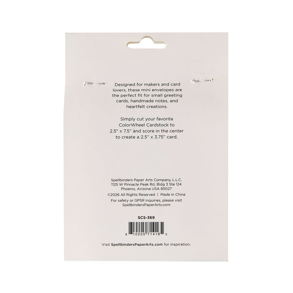 White Mini Envelopes - 25 Pack