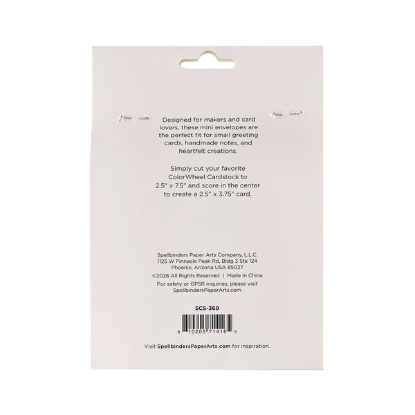 White Mini Envelopes - 25 Pack