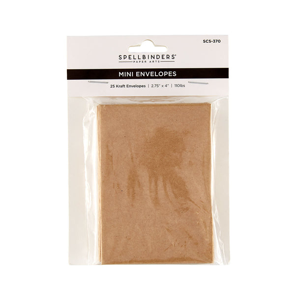 Kraft Mini Envelopes - 25 Pack