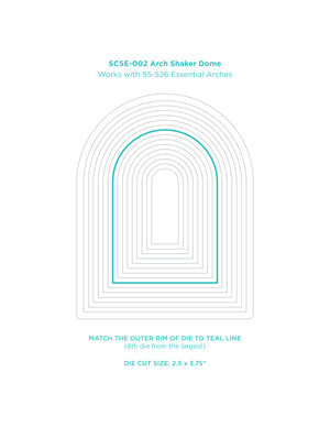 Arch Shaker Dome - 6 Pack