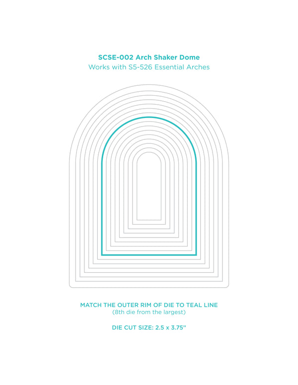 Arch Shaker Dome - 6 Pack