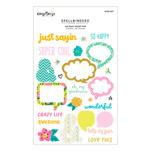 Just Sayin' Sticker Pack by Kelly Bangs