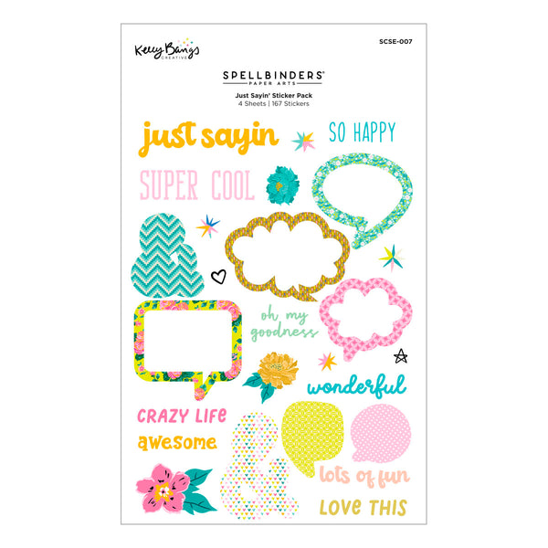 Just Sayin' Sticker Pack by Kelly Bangs